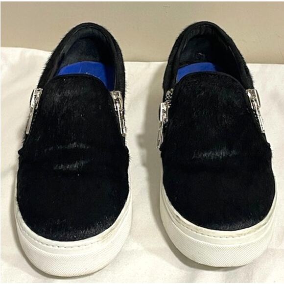 JEFFREY CAMPBELL JC PLAY SLIP ON PONY FUR SNEAKER Women's Sz 5 - Picture 4 of 9